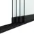 Glazen schuifwand 4-rail mat zwart RAL 9005M