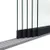 Glazen schuifwand 5-rail antraciet RAL 7016S