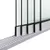 Glazen schuifwand 5-rail mat wit RAL 9016M
