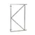 Stalen Poort Frame (verstelbaar in afhanging) 90x155cm (bxh)