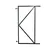 Stalen Poort Frame (verstelbaar in afhanging) 90x155cm (bxh) zwart gepoedercoat