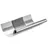 Gootuitzetstuk zink M333/153mm met kraal en rubber t.b.v. mastgoot
