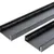 Wandprofiel 2700mm voor 4-rail glazen schuifwand mat zwart