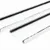 Wandprofiel 2700mm voor 6-rail glazen schuifwand mat wit