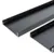 Wandprofiel 2700mm voor 7-rail glazen schuifwand mat zwart