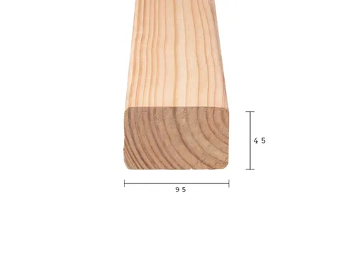 Regel Douglas hout 45x95mm geschaafd 