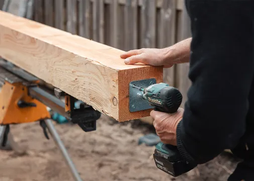 Betonpoer met draadeind en stelplaat 15x15cm 60cm antraciet