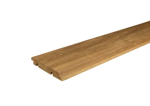 Thermisch gemodificeerd Fraké channelsiding x-clip 21x129mm (werkend)