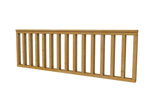 Douglas verandahek met rechte stijlen 228.5x73cm geïmpregneerd