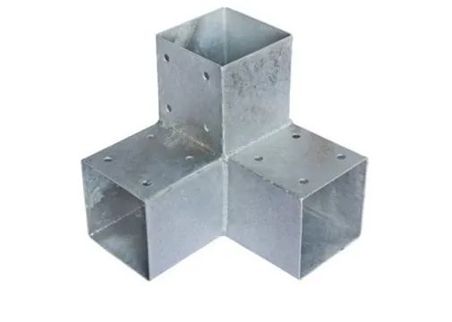 3-Hoek verbinding verzinkt voor palen 90x90mm