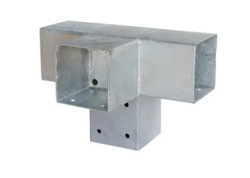 4-Hoek verbinding verzinkt voor palen 90x90mm