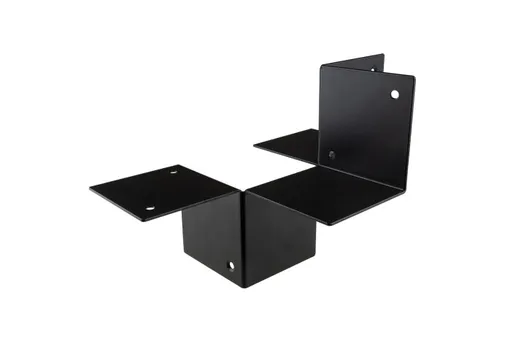 4-Hoek verbinding verzinkt 115x115mm voor palen 120mm zwart
