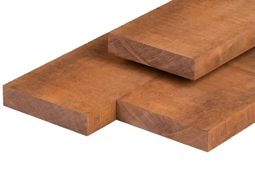Balk Azobé of Angelim Vermelho 40x200mm bezaagd 