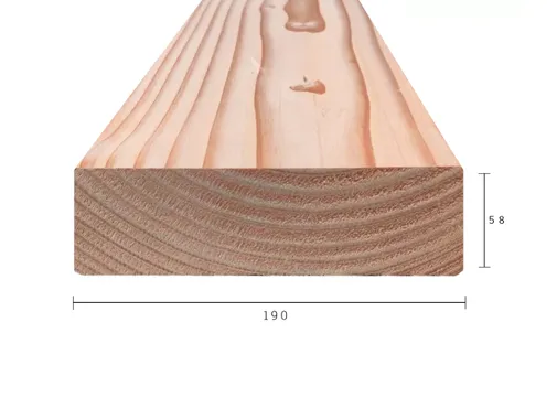 Balk Douglas hout 58x190mm geschaafd