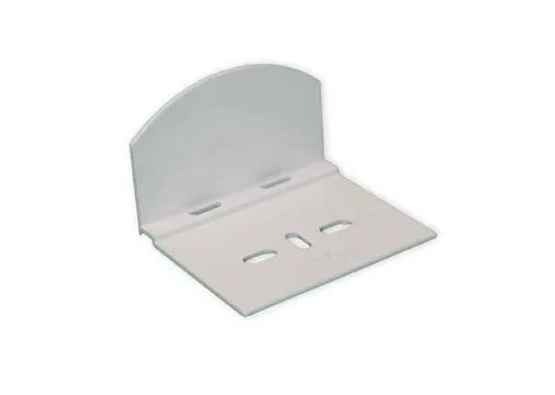 Aluminium afdekplaatje wit (tbv polycarbonaat kanaalplaten)
