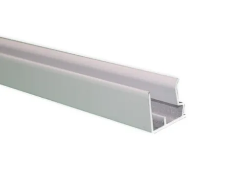 Aluminium U-afsluitprofiel 98cm (tbv polycarbonaat kanaalplaten) | Wit