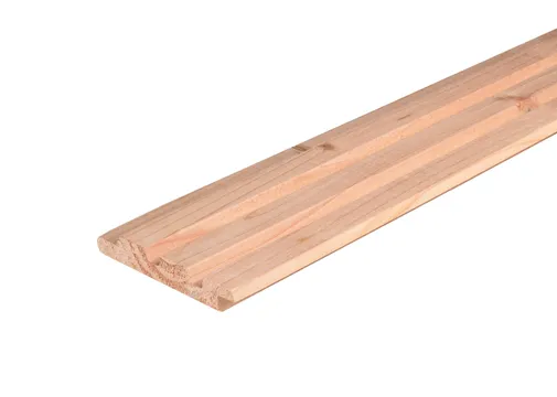 Triple Rhombus profiel Douglas hout 19x130mm (werkend 19x120mm) geschaafd