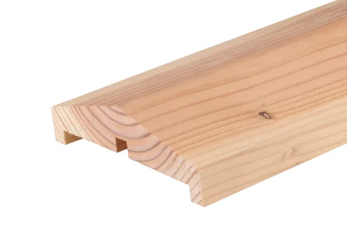 Afdeklat Douglas hout 42x150mm 
