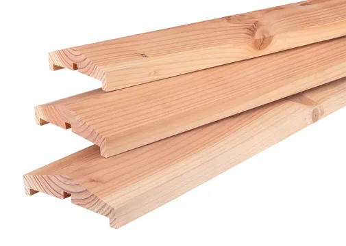 Afdeklat Douglas hout 42x150mm 