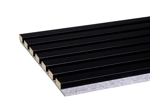 Akoestische wandpanelen / lattenwand zwart 30x260cm