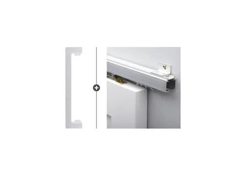 Schuifdeur systeem Alfa aluminium 200cm met deurgreep Tupelo 30 RVS