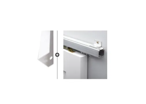 Schuifdeur systeem Alfa aluminium 200cm met deurgreep Vernal 50 RVS