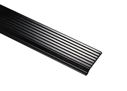 Aluminium knelprofiel 2500x50mm - Zwart