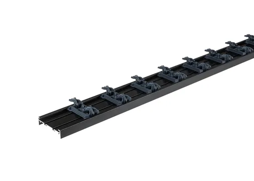 Aluminium x-clip railsysteem 220cm