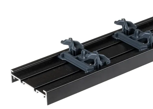 Aluminium x-clip railsysteem 220cm