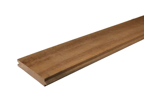 Plank damwand beschoeiing Azobé 30x185mm geschaafd