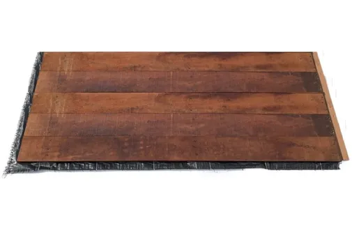 Beschoeiingsschotten Angelim Vermelho 40mm plank 10/15 cm opgeklampt 100cm hoog