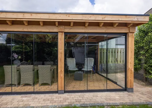 Betonpoer met draadeind en stelplaat 20x20cm (boven maat) 60cm antraciet