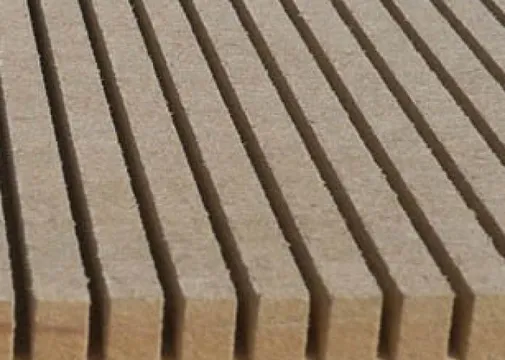 Buig MDF 9mm langs gegroefd 