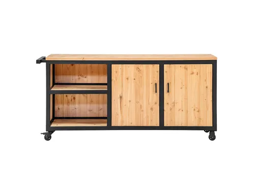 Douglas buitenkeuken 180cm met stalen frame