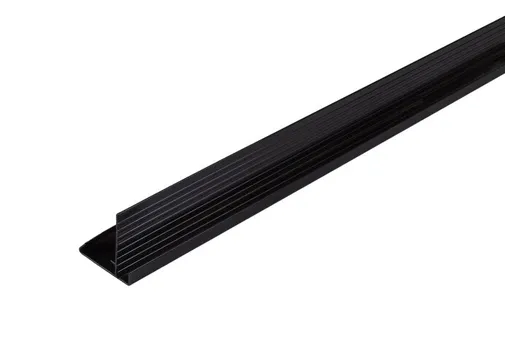 Daktrim aluminium 45x45mm 250cm zwart 