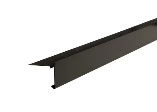 Daktrim aluminium 60x64mm 250cm zwart