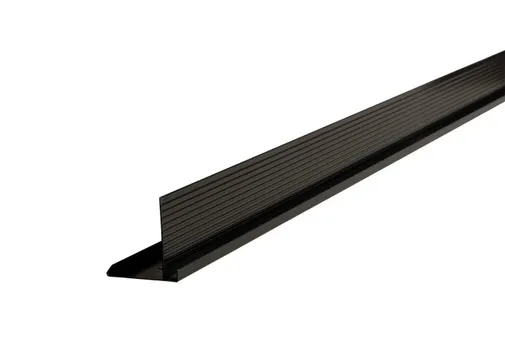 Daktrim aluminium 60x64mm 250cm zwart