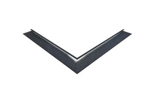 Daktrim aluminium binnenhoek 60x64mm 800mm antraciet 