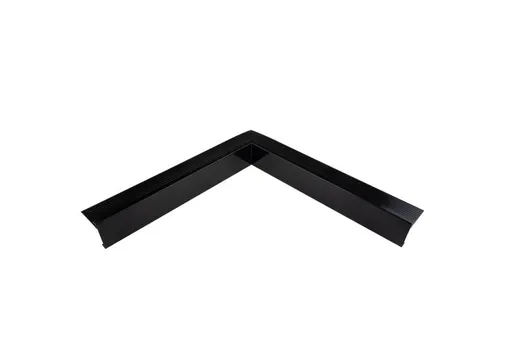 Daktrim aluminium binnenhoek 60x64mm 800mm zwart