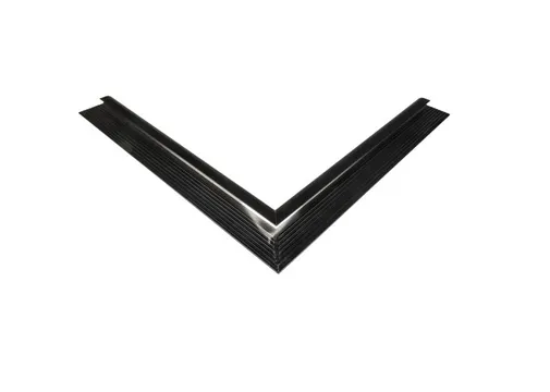 Daktrim aluminium binnenhoek kraal 26x40mm 800mm zwart