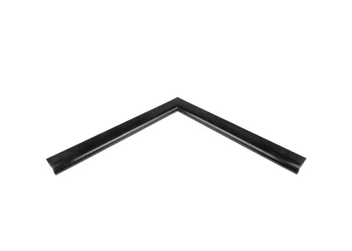 Daktrim aluminium binnenhoek kraal 26x40mm 800mm zwart