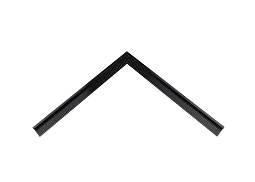 Daktrim aluminium buitenhoek 45x45mm 800mm zwart