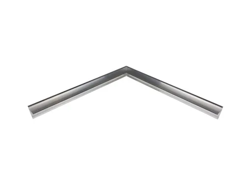 Daktrim aluminium buitenhoek 60x64mm 800mm