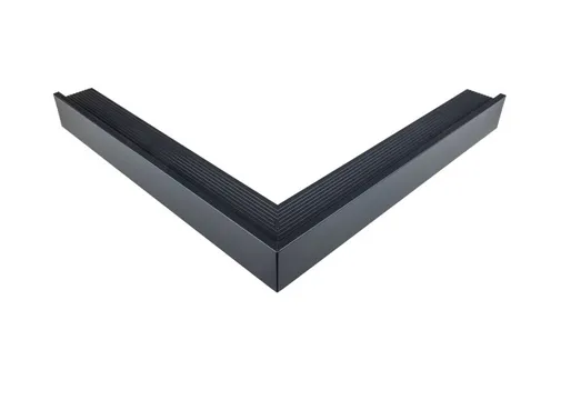 Daktrim aluminium buitenhoek 60x64mm 800mm antraciet 