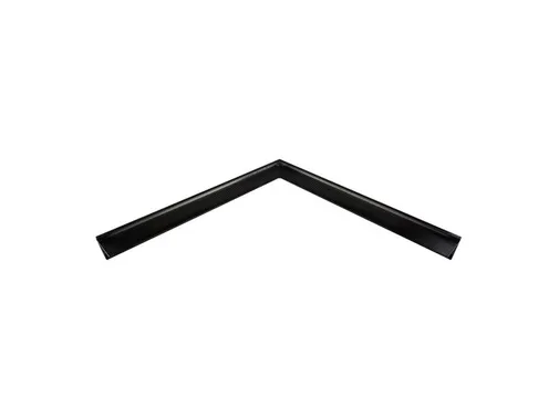 Daktrim aluminium buitenhoek 60x64mm 800mm zwart