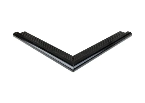 Daktrim aluminium buitenhoek kraal 26x40mm 800mm zwart