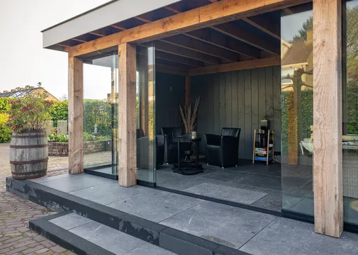 Daktrim aluminium kraal 45x40mm 250cm