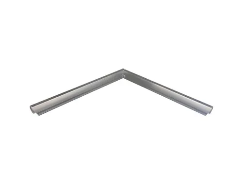 Daktrim aluminium buitenhoek kraal 26x40mm 800mm