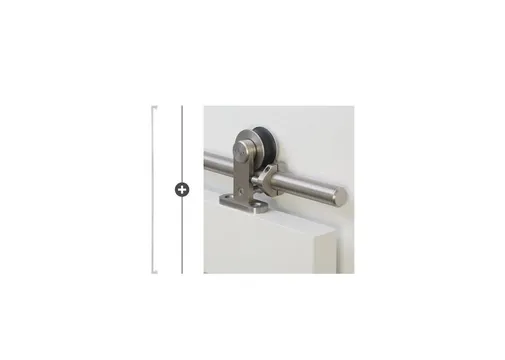 Schuifdeur systeem Delta RVS 200cm met deurgreep Tupelo 160 RVS
