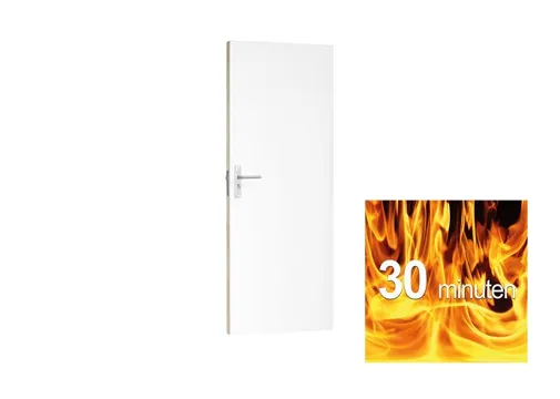 Boarddeur Vlak SKB 280 volspaan vulling 30 minuten brandwerend 40mm gegrond